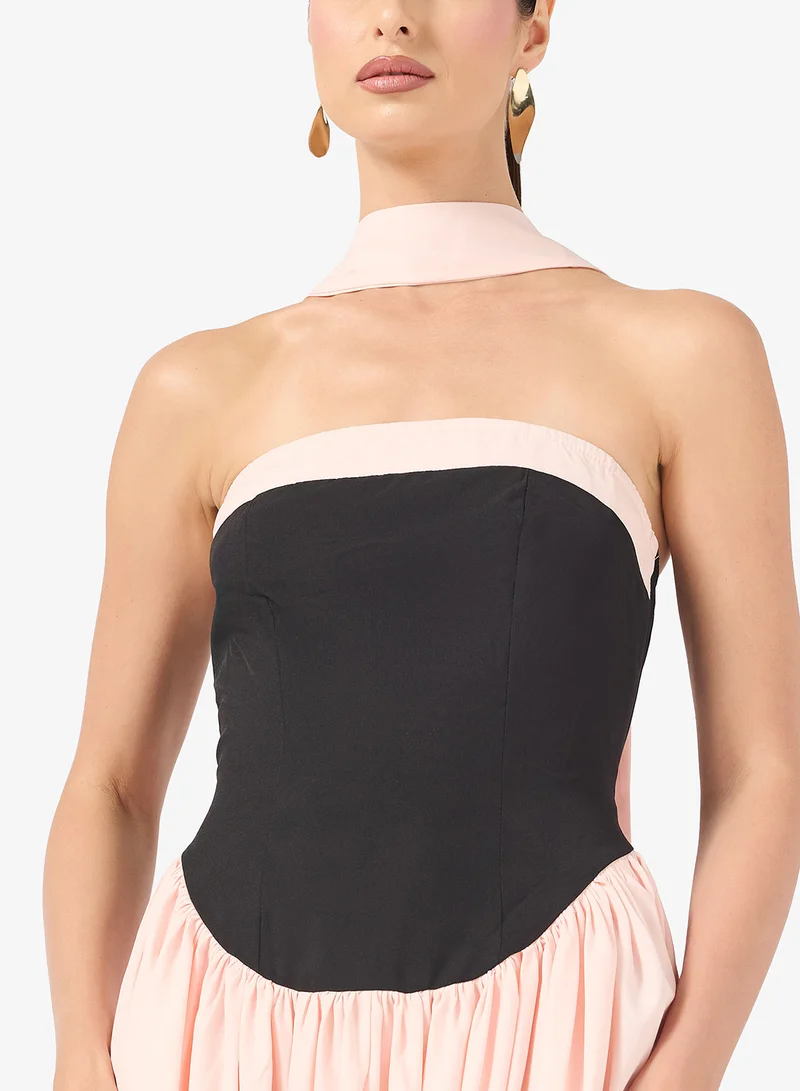 ايلا فستان باندو بكسرات