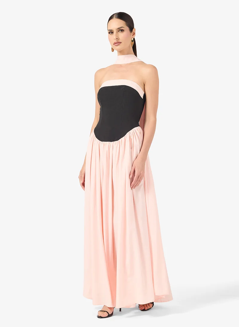 ايلا فستان باندو بكسرات