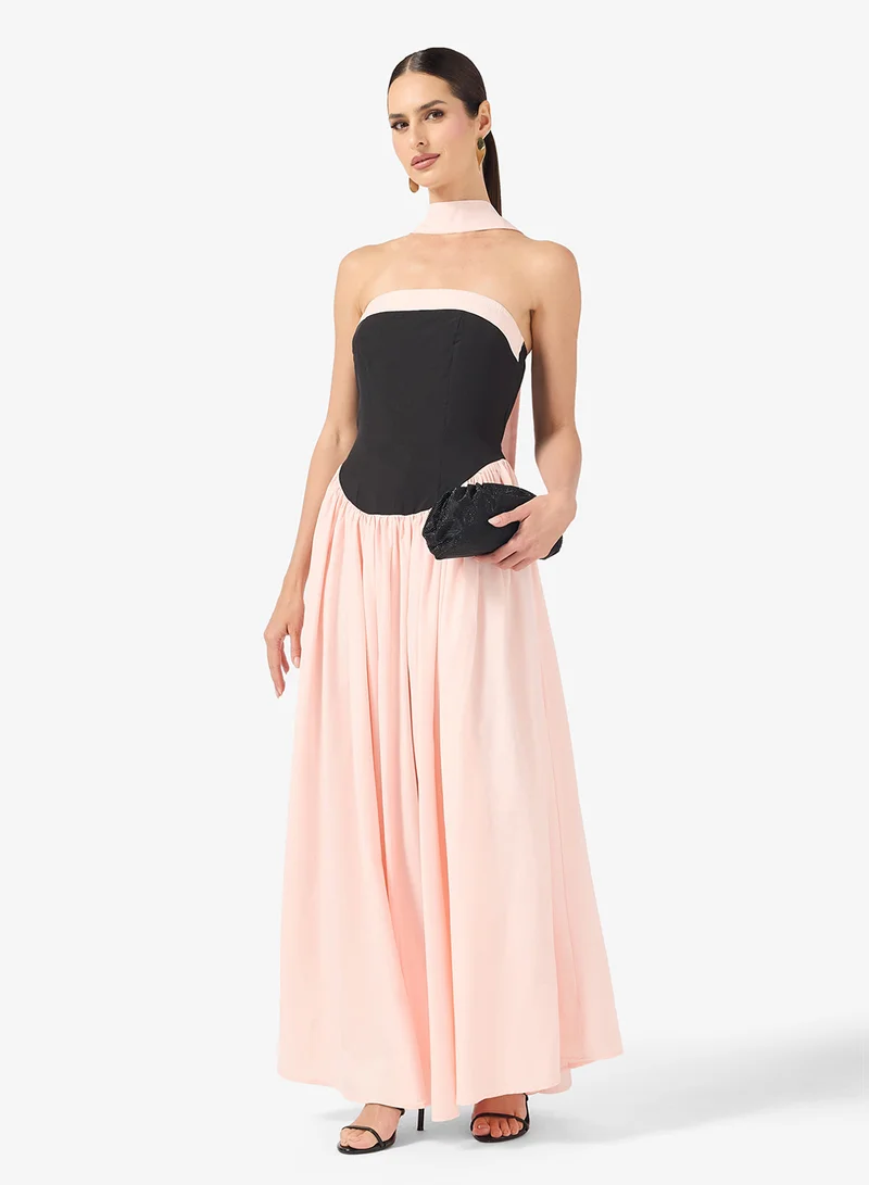 ايلا فستان باندو بكسرات