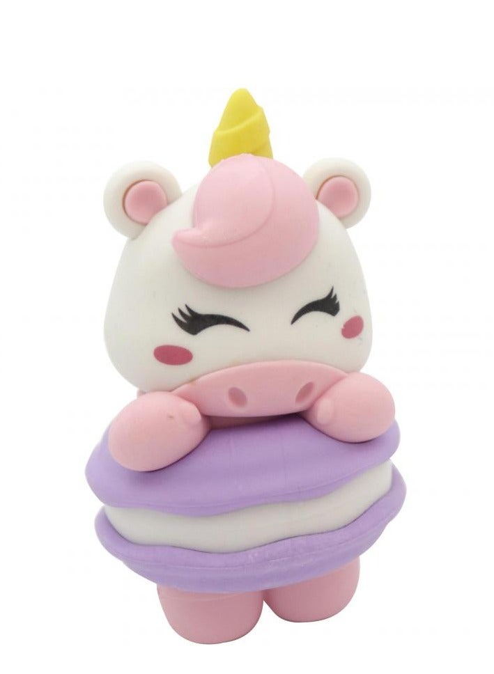 روكو ممحاة مطاط آيس كريم - 4 تصاميم في علبة بلاستيك ألوان متنوعة - Image 2