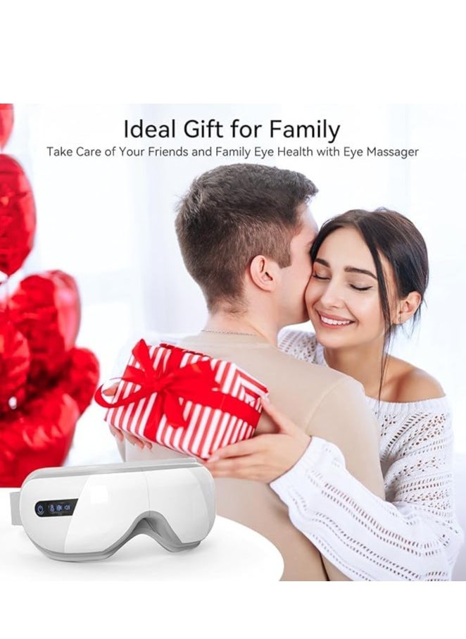 Eye Massager with Heat & Bluetooth Music,  Face Massager Eye Care, Smart Eye Mask for Relax Eye, Reduce Eye Strain, Improve Sleep - White - pzsku/Z78776F4B03C7859A90EFZ/45/_/1728023670/c8cd152f-85c1-4558-8145-7388595512a2