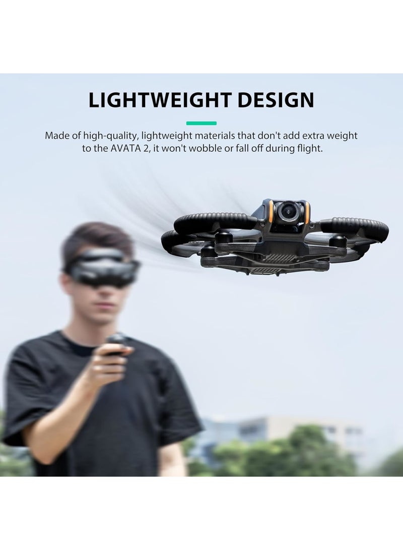 SOLARAE Propeller Guard Protector for DJI Avata 2, Drone Protective Bumper, Anti-Collision Shockproof Prop Protector for DJI Avata 2, Drone Accessories, Protection Guard Bar, Black - Image 4