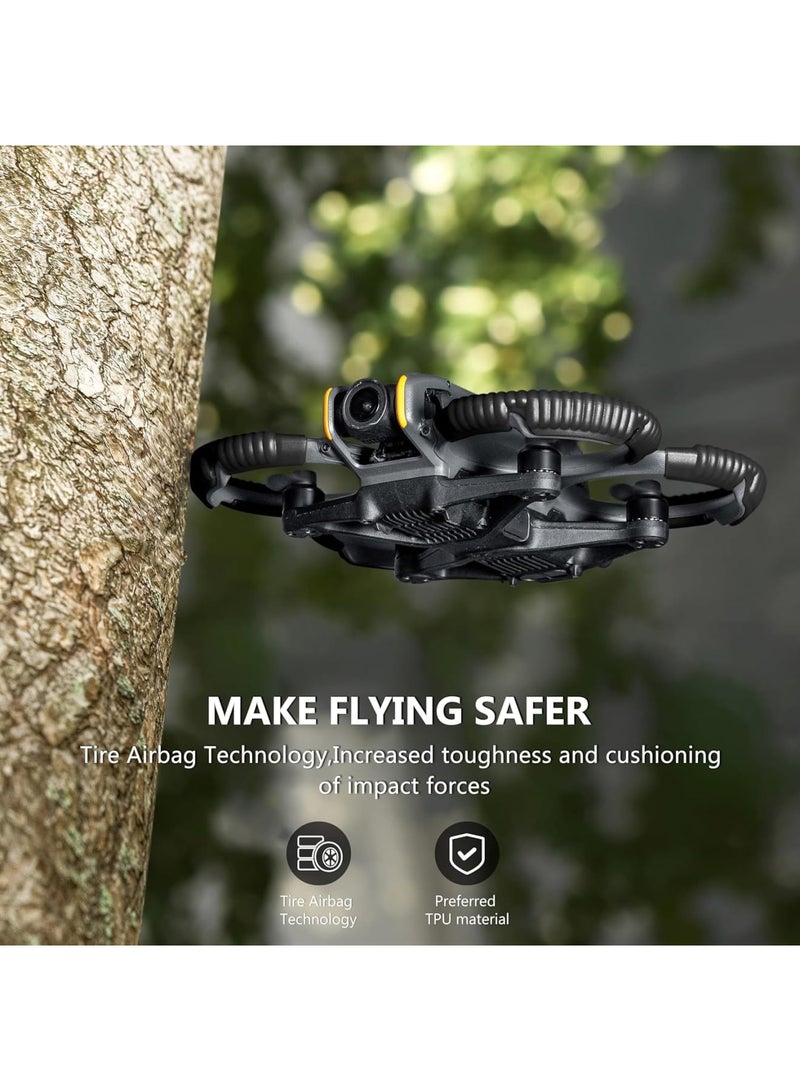 SOLARAE Propeller Guard Protector for DJI Avata 2, Drone Protective Bumper, Anti-Collision Shockproof Prop Protector for DJI Avata 2, Drone Accessories, Protection Guard Bar, Black - Image 3