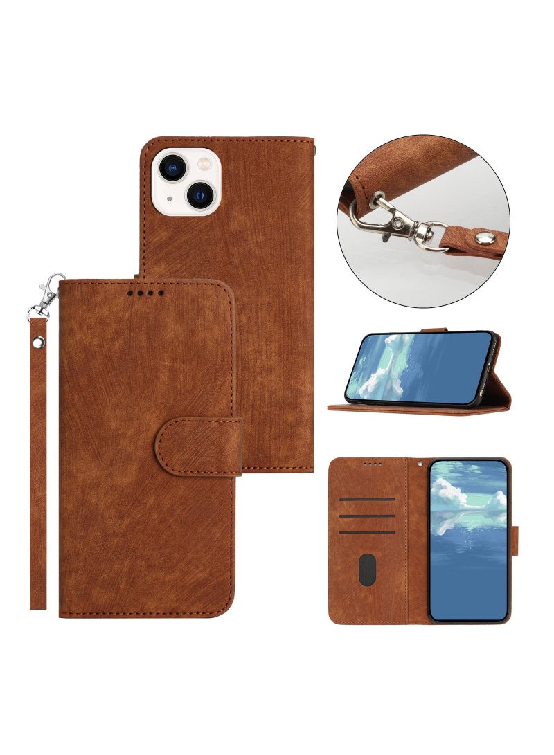 Suteni Flip Cover Leather Protective Hidden Card Slots Phone Case for iPhone - Image 2