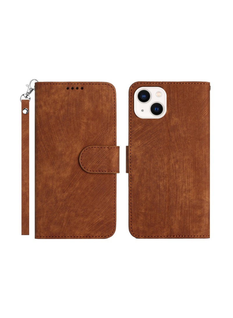 Suteni Flip Cover Leather Protective Hidden Card Slots Phone Case for iPhone - Image 1