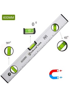 DARIT DARIT SMASH PROFESSIONAL HighPrecision Spirit Level Aluminium Alloy Ruler Magnetic Multiple Sizes Spirit Level Ruler with Fluorescent Amplification BlistersShockResistant 60cm 600mm  - Image 2