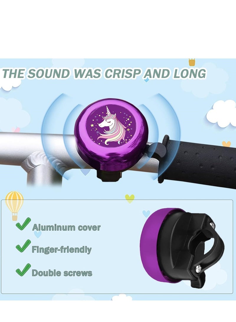 KASTWAVE Kids Bike Bell with 2 Pcs Bike Streamers and Bike 1 Pcs Windmill for Girls Bicycle Pinwheel for Boys Girls Cute Children's Bike Accessories - Image 2