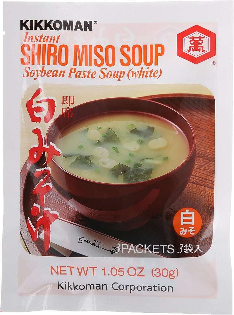 Kikkoman Instant Shiro Miso Soup, 3 ct, 1.05 oz - Image 1