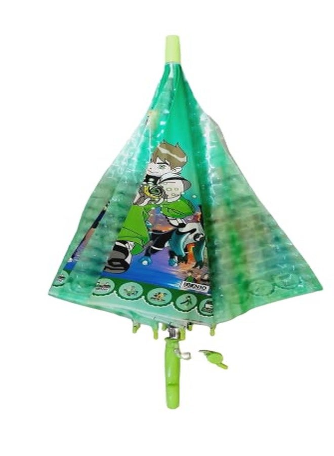 ORENAME Umbrella for kids Polyester Portable and Unique Design Cartoon Printed Folding Sun Protection Umbrella with Whistle Auto Open Kids Boy And Girls - Image 4