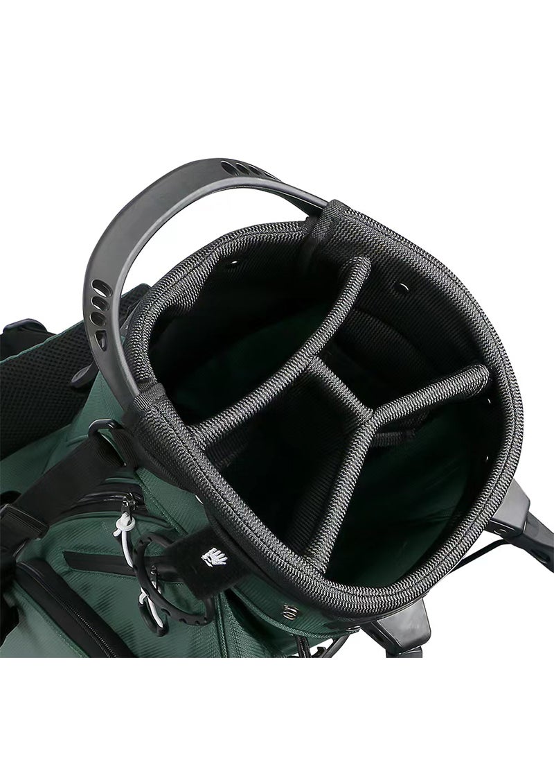 Golf Bag - Lightweight Golf Cart Bag with Enhanced Storage, Value Organizer, Waterproof Pockets, Sturdy Leg Locks, Extra Pocket(Green)