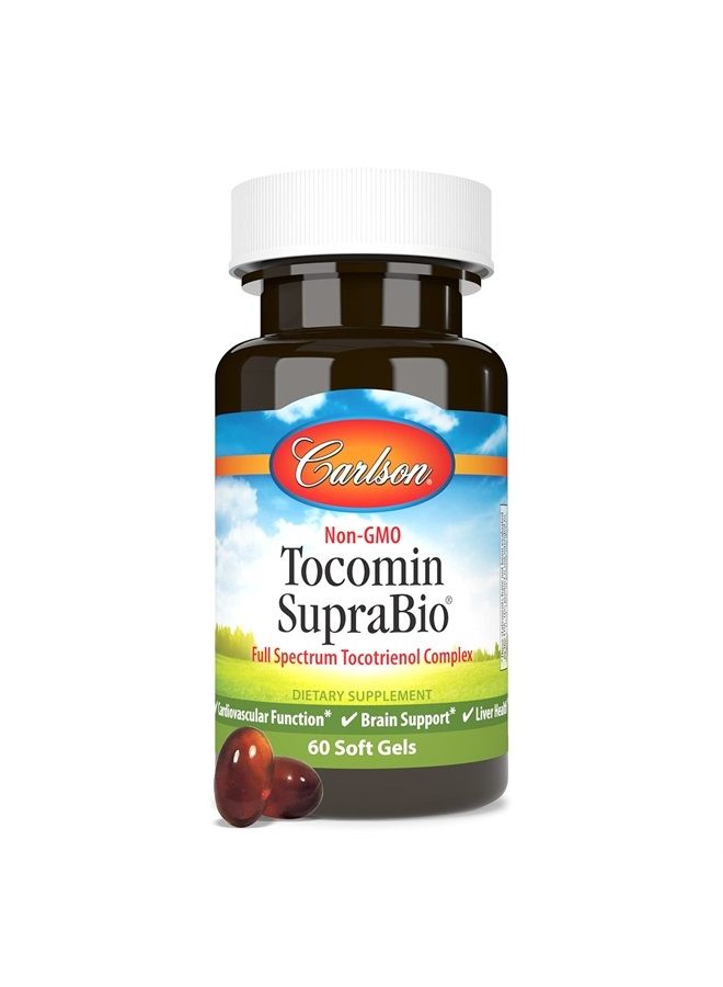 Carlson Tocomin SupraBio, Bio-enhanced Tocotrienol Complex, Supports Healthy Brain & Cardiovascular System, 60 soft gels - Image 5