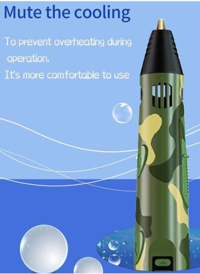 Executive LLC Image Create Print Upgraded 3D Pen Blue Smart Intelligent Drawing doodler 3D Pen for Teens Adults Creators  - Image 3