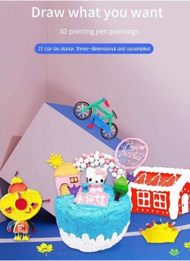 Executive LLC Image Create Print Upgraded 3D Pen Blue Smart Intelligent Drawing doodler 3D Pen for Teens Adults Creators  - Image 5