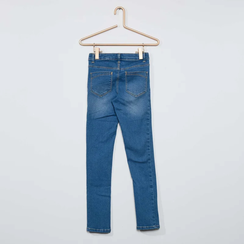 Kiabi Super Skinny Jeans - Closer-Fitting Cut Blue