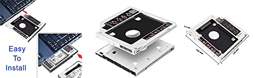 CARE CASE® Optical Bay 2nd Hard Drive Caddy, 9.5 mm CD/DVD Drive Slot for SSD and HDD (Pack of 5) - Image 5