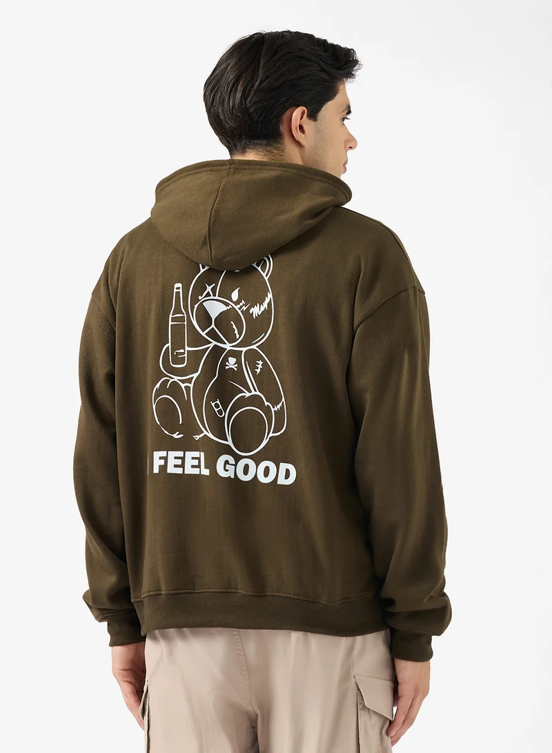 سفنتي فايف Back Graphic Hoodie