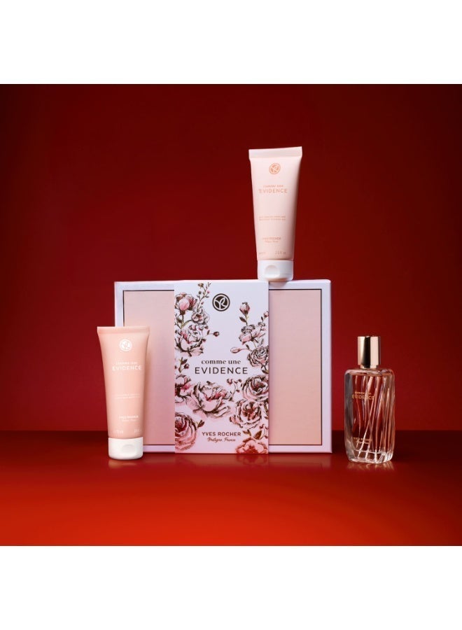 ايف روشيه صندوق هدايا ايفيدنس او اس اف ايه من ايف روش: عطر أو دو بارفان 50 مل، جل استحمام معطر 75 مل، ولوشن جسم معطر 75 مل. - Image 3