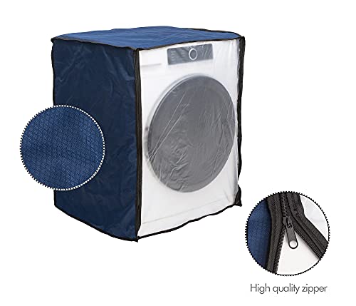Vintage Pro Front Load Washing Machine Cover for Siemens 6.5 Kg, 7 Kg, 7.5 Kg, 8 Kg, 8.5 Kg & 9 Kg (63cmsX63cmsX81cms) Blue - Image 3