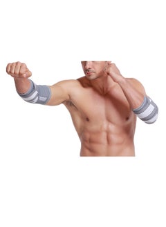 JINGBA SUPPORT 2 Pack Elbow Support Straps, Adjustable Straps Elbow Compression Sleeves 1 Pair, For Tennis Elbow Relief, Weightlifting, Arthritis, Exercise, Reduce Joint Pain During Fitness Activities (L)  - Image 5