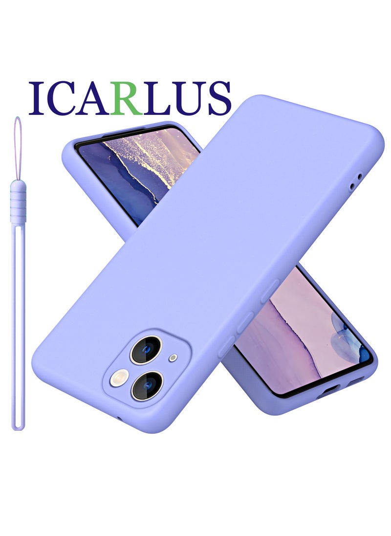 ICARLUS Case for Apple iPhone 14 Plus 6.7 inch Silicone Cover Soft Purple  - Image 1
