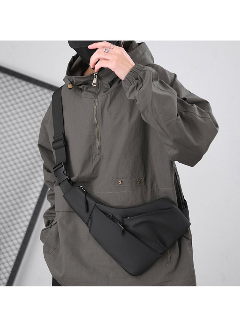 Sling Bags Mens Lightweight Crossbody, Men Chest Bag Anti Theft Water-Resistant Crossbody Bag Classic Design Shoulder Bag, for Outdoor Activities Travel, Camping  - Image 2