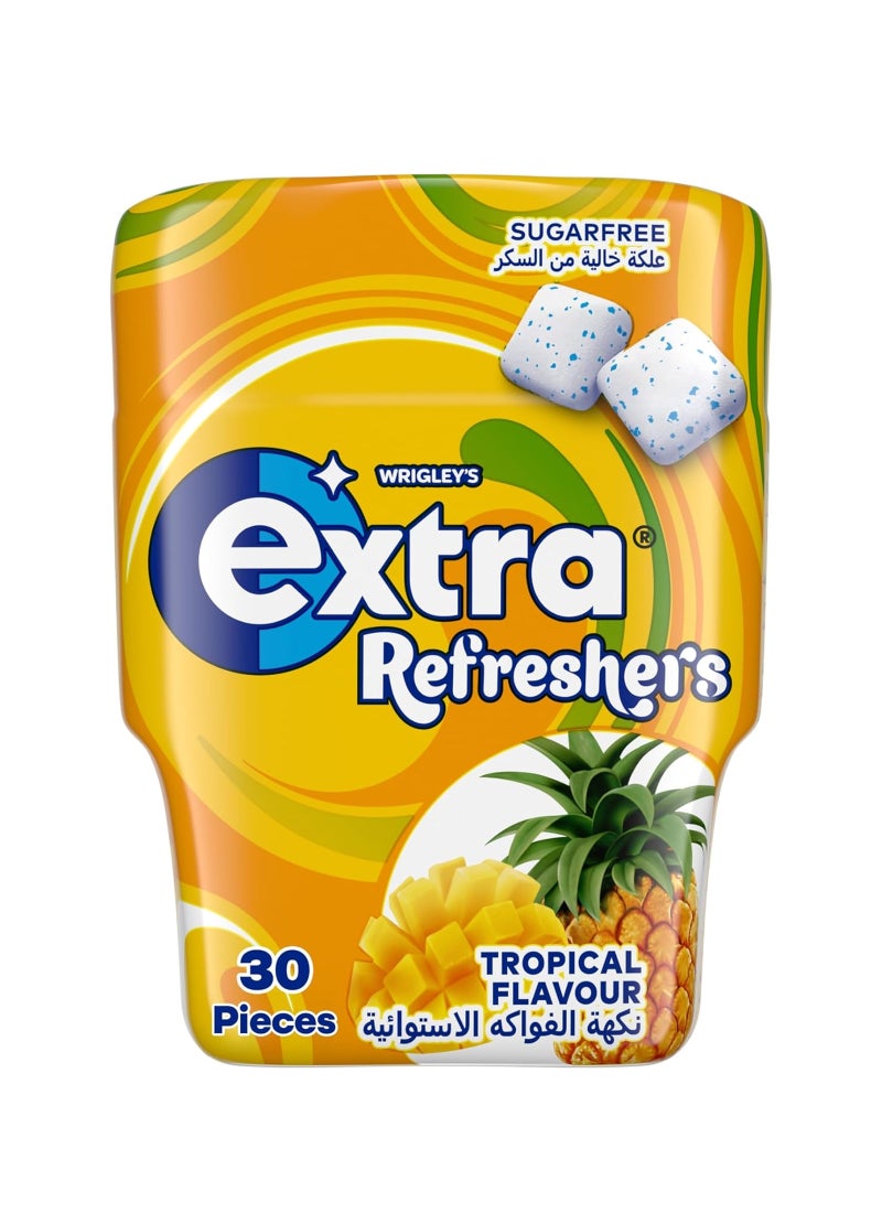 Extra Refreshers Tropical Flavour Sugarfree Chewing Gum - Image 1