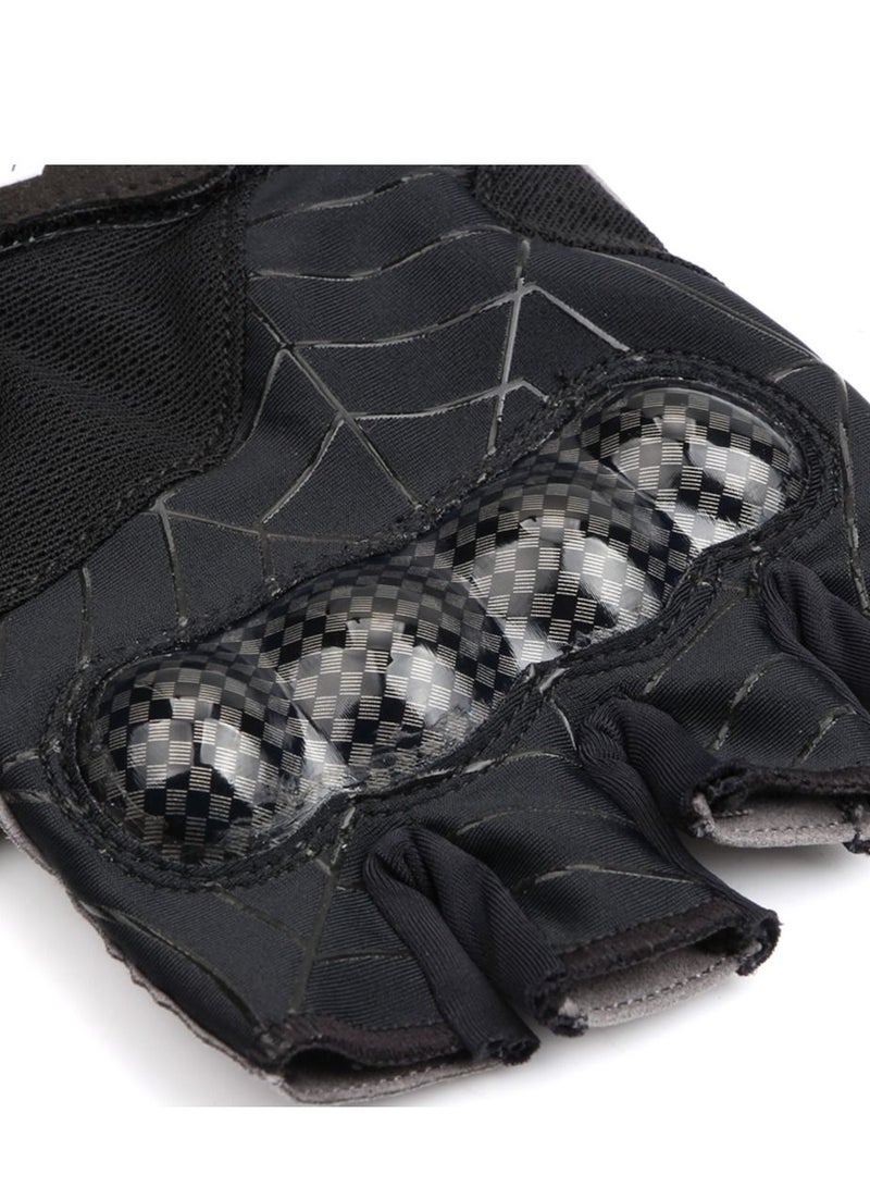 ONE PAIR GUB S038 Bicycle Gloves Anti-collision Strengthening Glove for Outdoor Cycling Electric scooter(black)