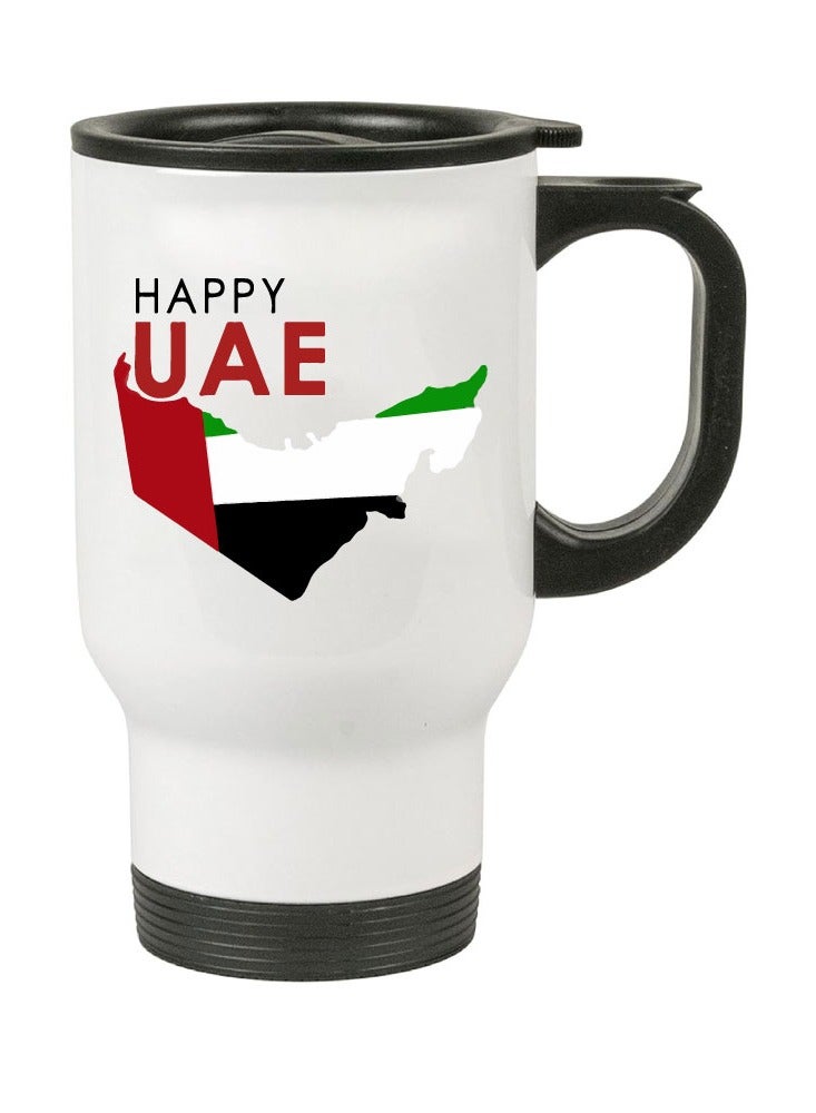 UAE Flag Day Travel Mug Gifts - Celebrate the National Day with Printed Design Travel Mug Gifts - Image 2