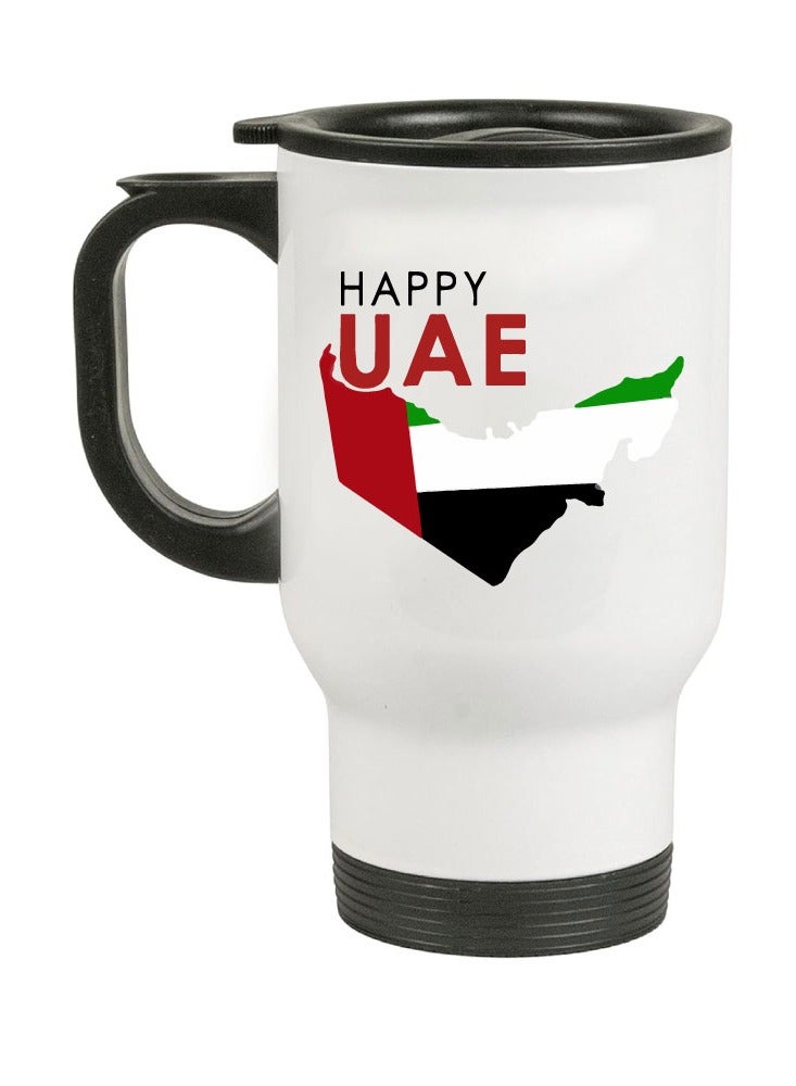 UAE Flag Day Travel Mug Gifts - Celebrate the National Day with Printed Design Travel Mug Gifts - Image 1