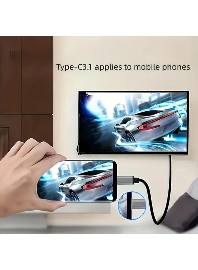 White Adapter for Connecting Phone to HD TV Monitor or Projector for Movies Videos and Photos - Image 1