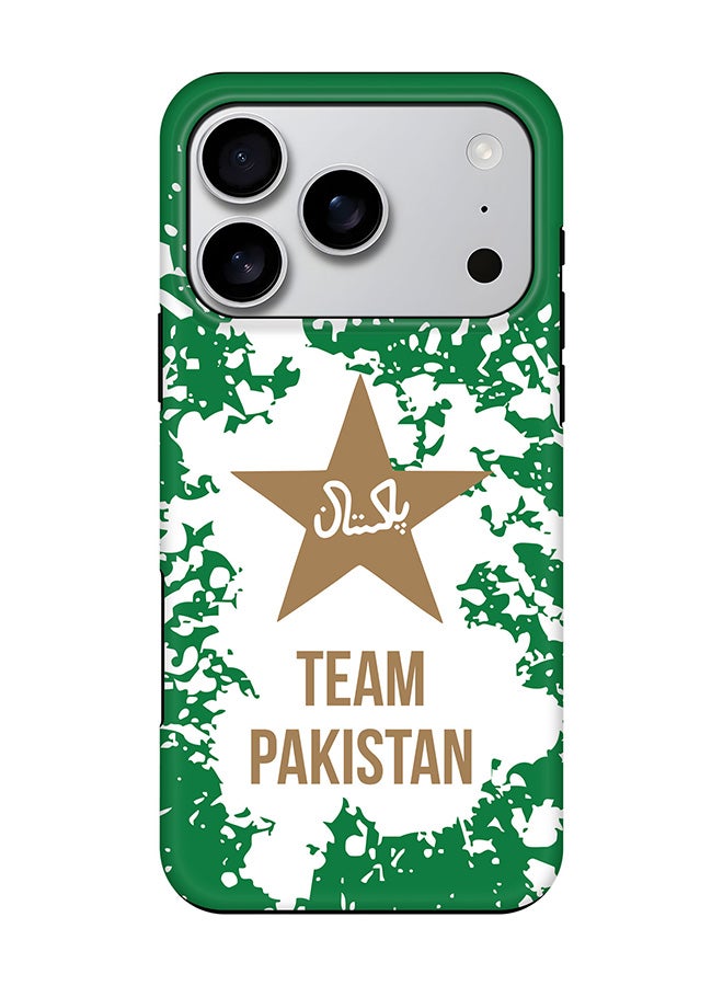 Stylizedd Tough Pro Magnetic Case for iPhone 17 Pro, Dual Layer hybrid PC + TPU Mobile Cover Matte - Team Pakistan