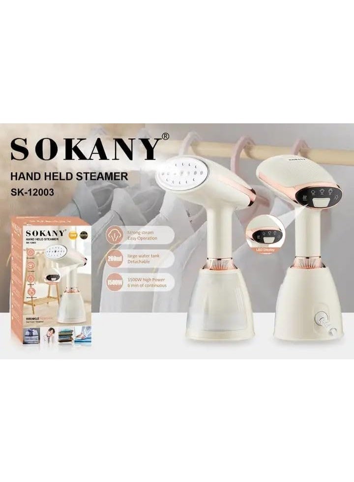 Sokany Steam Iron 1500W 260ml Model SK-12003 - Image 1