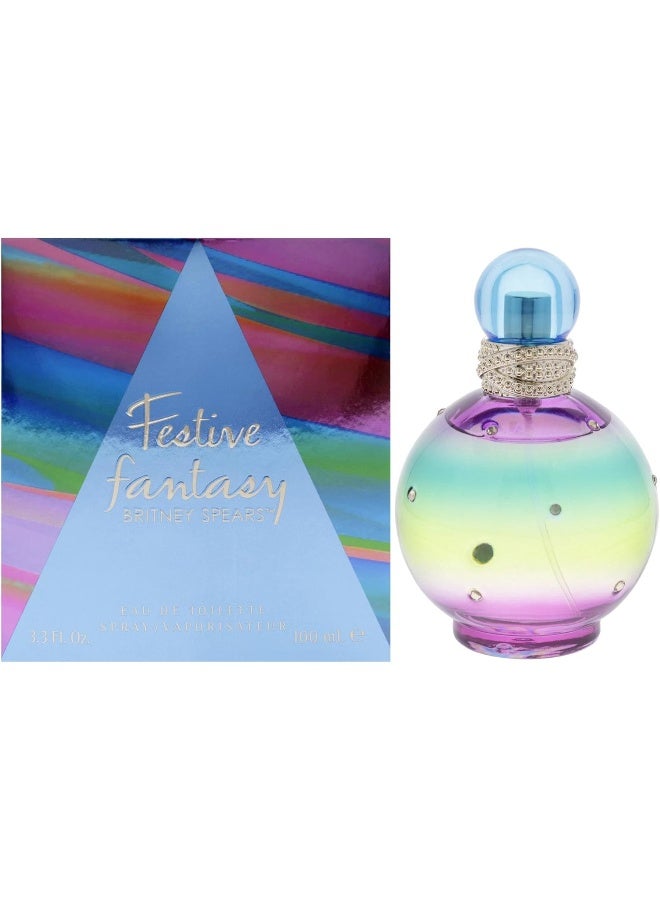 Britney Spears Festive Fantasy by Britney Spears, 3.3 oz Eau De Toilette Spray for Women - Image 1