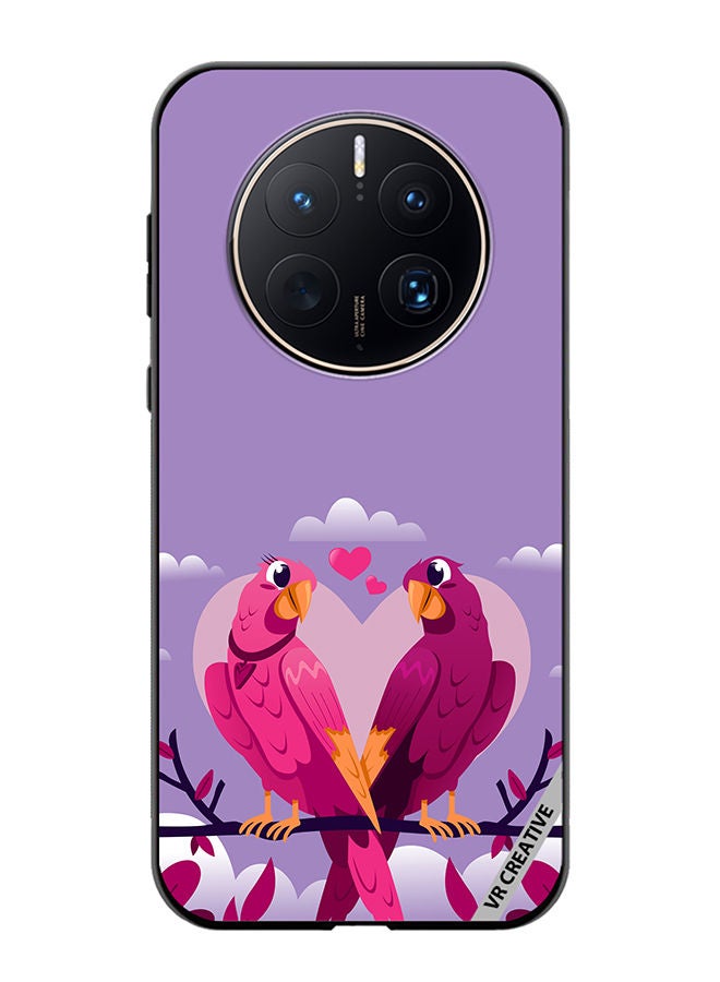 VR CREATIVE Protective Case Cover For Huawei Mate 50 Pro Love Birds Design Multicolour - Image 1