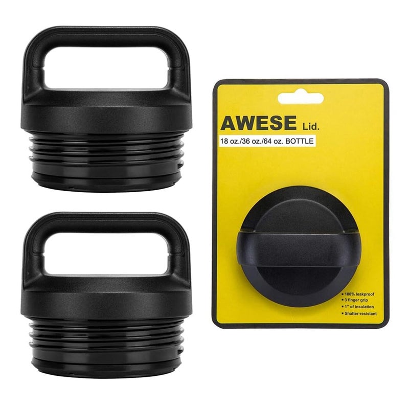 AWESE 2 Pcs Replacement Cap Lids Fits For 18Oz/36Oz/64Oz Yeti Rambler Bottle - Image 1