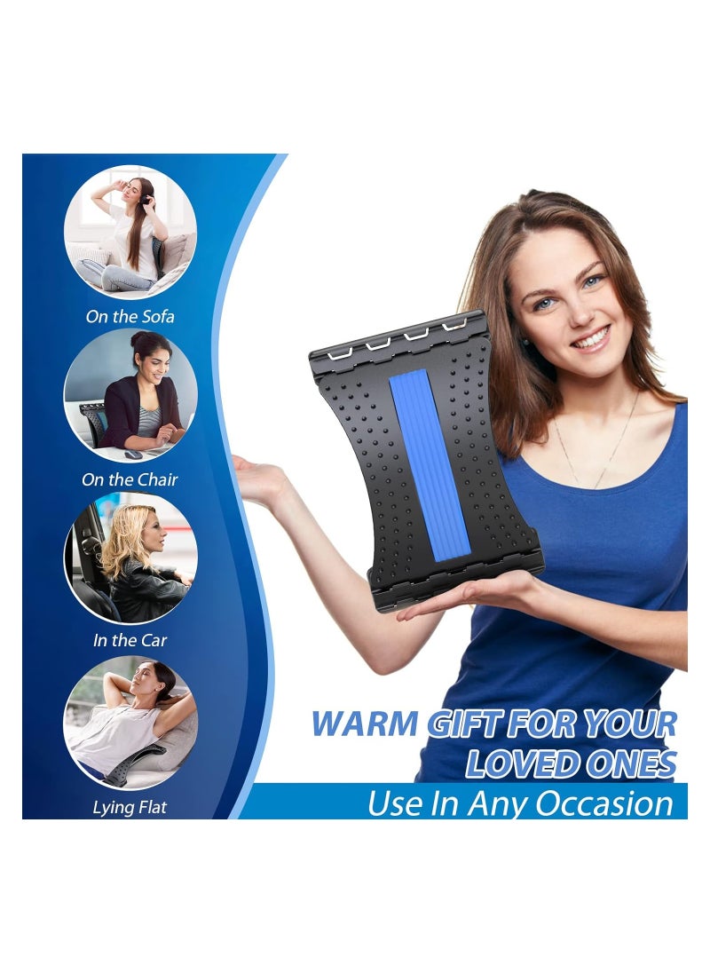 Rock Pow - Back Stretcher For Lower Back Pain Relief 3 Level Adjustable Lumbar Back Cracker Board - Image 1