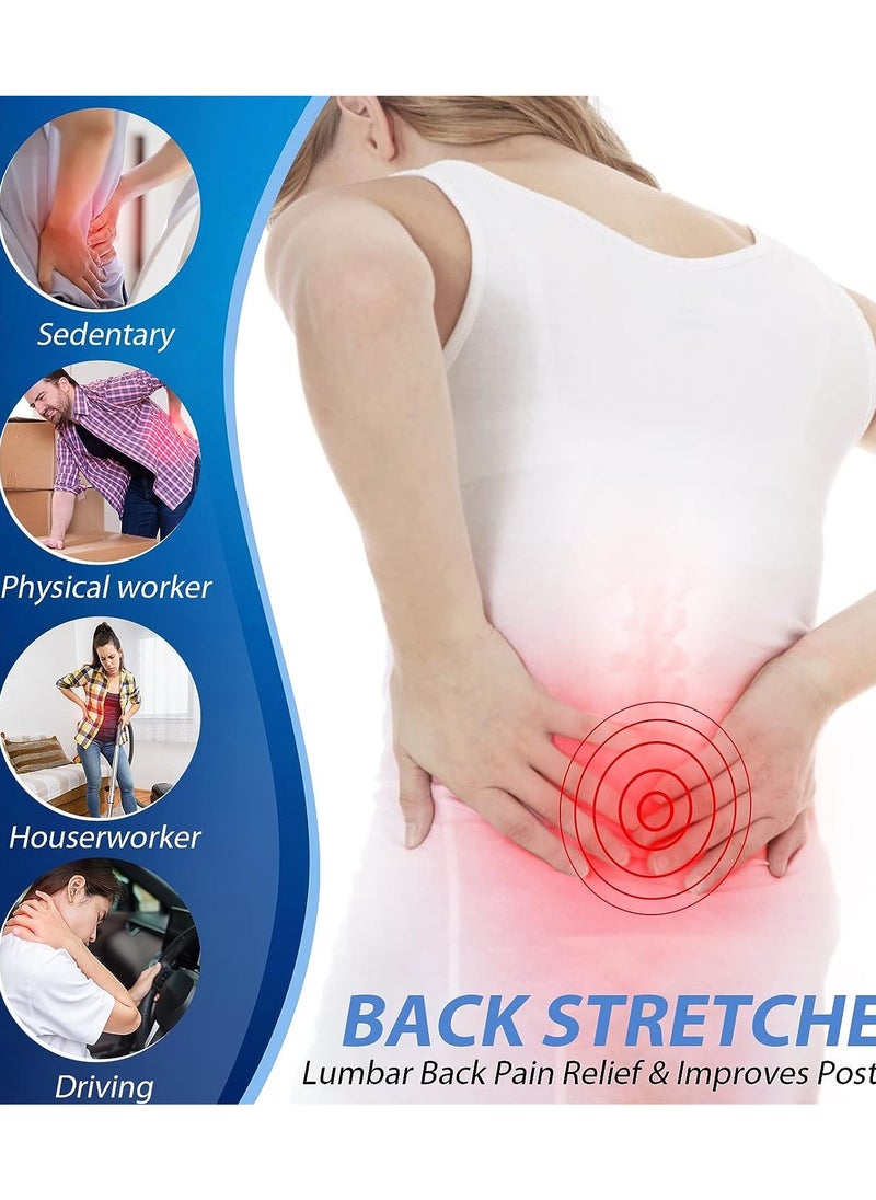 Rock Pow - Back Stretcher For Lower Back Pain Relief 3 Level Adjustable Lumbar Back Cracker Board - Image 1