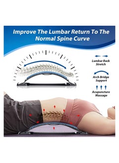 Rock Pow Back Stretcher For Lower Back Pain Relief 3 Level Adjustable Lumbar Back Cracker Board  - Image 5