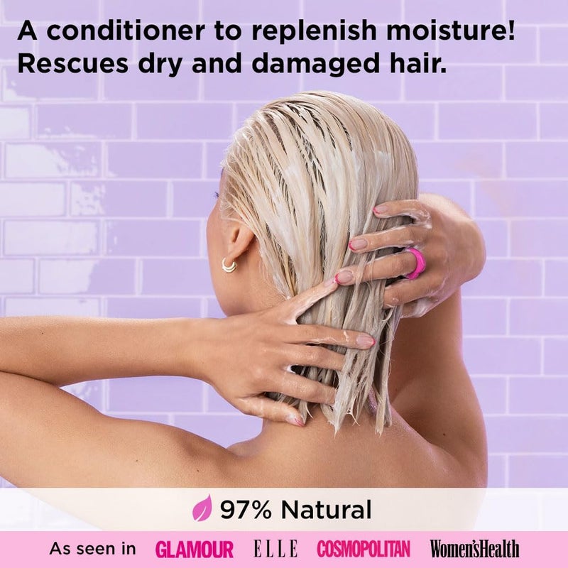 Noughty 97% Natural To The Rescue Moisture Boost Conditioner, to Gently Cleanse and Replenish Lost Moisture with Sweet Almond and Sunflower Seed, Sulphate Free Vegan Haircare 250ml - Image 5