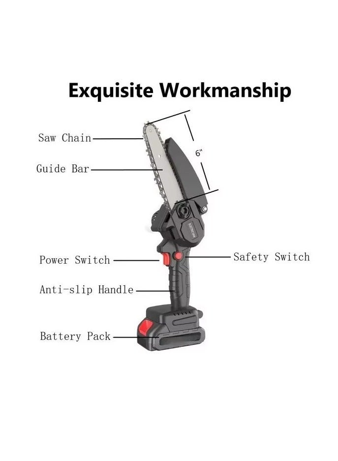Easy-to-use electric hand saw with a safety switch and 48 volts - Image 2