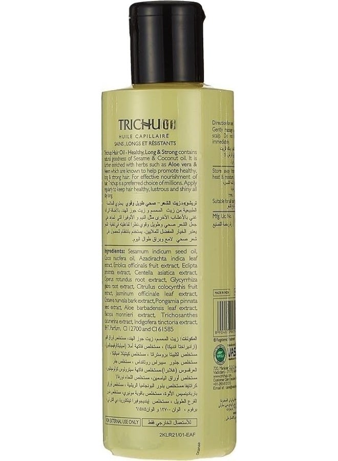 TRICHUP Healthy, Long & Strong Hair Oil - (200ml) | Ayurvedic Growth, Strength & Nourishment - Image 2