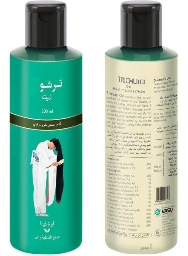TRICHUP Healthy, Long & Strong Hair Oil - (200ml) | Ayurvedic Growth, Strength & Nourishment - Image 3