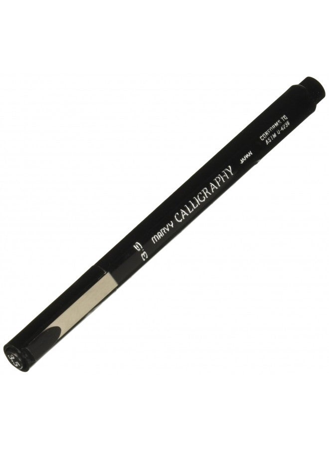 Uchida Calligraphy Marker, Medium Point, 3.5mm, Black (UCH6000MS1) - Image 1