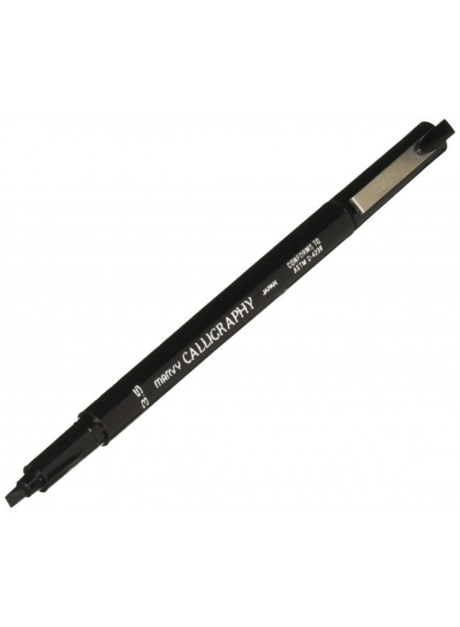 Uchida Calligraphy Marker, Medium Point, 3.5mm, Black (UCH6000MS1) - Image 2
