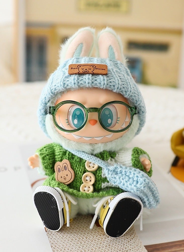 LABUBU Clothes for la-bubu doll, la-bubu doll clothes, la-bubu plush pullover clothing, doll clothes for la-bubu clothes, for 17 cm la-bubu doll and other dolls  - Image 2