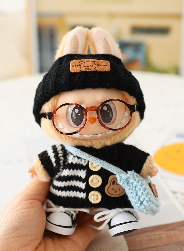 LABUBU Clothes for la-bubu doll, la-bubu doll clothes, la-bubu plush pullover clothing, doll clothes for la-bubu clothes, for 17 cm la-bubu doll and other dolls  - Image 5