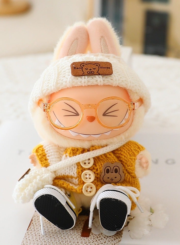 LABUBU Clothes for la-bubu doll, la-bubu doll clothes, la-bubu plush pullover clothing, doll clothes for la-bubu clothes, for 17 cm la-bubu doll and other dolls  - Image 4