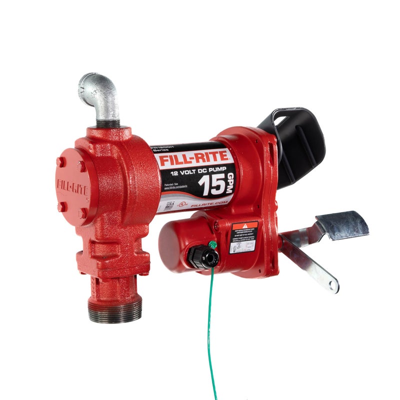 Fill-Rite FR1204H 12V 15 GPM Fuel Transfer Pump - Gasoline, Diesel, Kerosene, Ethanol & Biodiesel Compatible