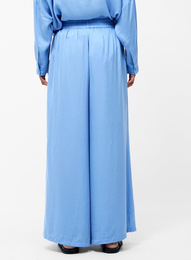 فرنش كونكشن بنطلون واسع الساق من البوليستر بتدفق هواء دمشقي - Image 3