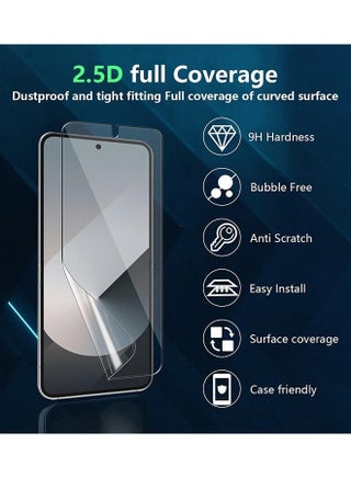 [6 Pack] Samsung Galaxy Z Flip 6 Screen Protector，2 Pcs Tempered Glass Back Screen Protector, 2 Pcs Camera Lens Protector, 2 Pcs Inner Screen Flexible Film, Touch Sensitive, Flexible TPU 24h Scratch Self-Healing - view 2